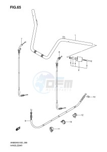 AN650 (E2) Burgman drawing HANDLEBAR (MODEL K6 K7 K8)