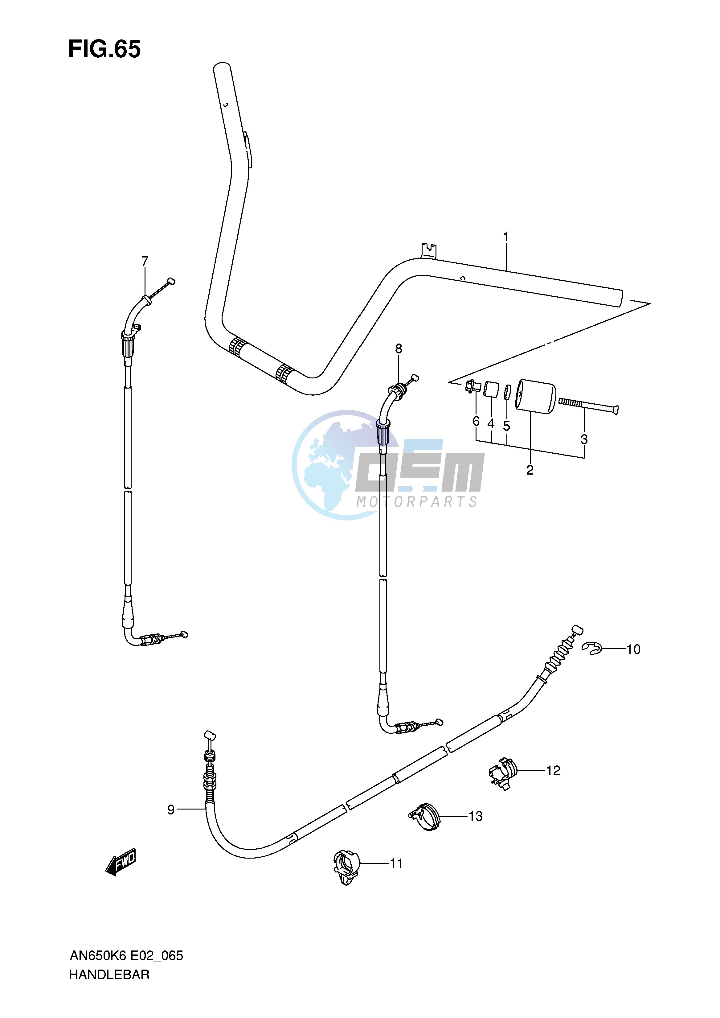 HANDLEBAR (MODEL K6 K7 K8)