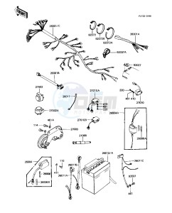 KZ 1100 A [SHAFT] (A1-A3) [SHAFT] drawing CHASSIS ELECTRICAL EQUIPMENT