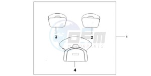 GL18009 SI / AB NAV - (SI / AB NAV) drawing DELUXE INNER BAG