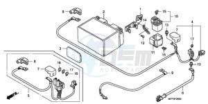 CB1300A9 BR / ABS CO MME - (BR / ABS CO MME) drawing BATTERY