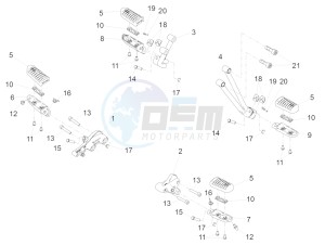 V7 III Stone 750 E4 (APAC) drawing Foot rests