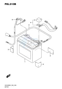 GSX-1300R ABS HAYABUSA EU drawing BATTERY