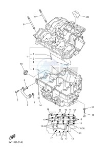 FZ8-S FZ8 FAZER 800 (42PG) drawing CRANKCASE