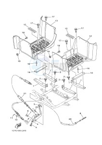 YFM450FWAD YFM45FGPHD GRIZZLY 450 IRS (1CTX 1CTY) drawing STAND & FOOTREST