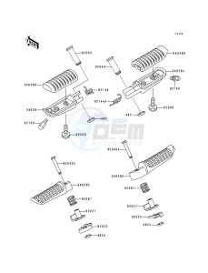 ZR 750 F [ZR-7] (F1) drawing FOOTRESTS