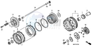 XL1000V9 Europe Direct - (ED) drawing CLUTCH