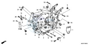 VT750SB drawing FRAME BODY