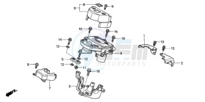 CBR1000RR drawing STEERING DAMPER