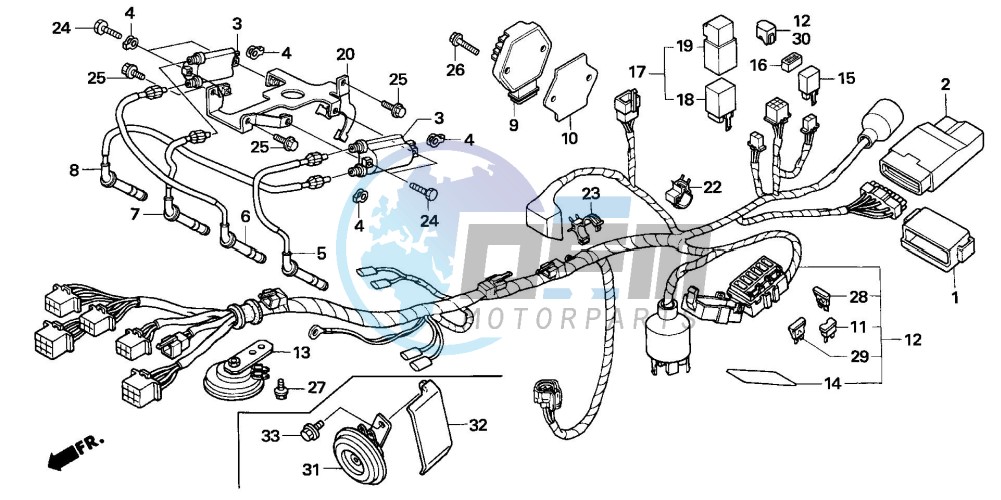 WIRE HARNESS (CB600F3/4/5/6)