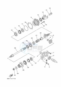 YFM450FWBD YFM45KPXK (BB5D) drawing MIDDLE DRIVE GEAR