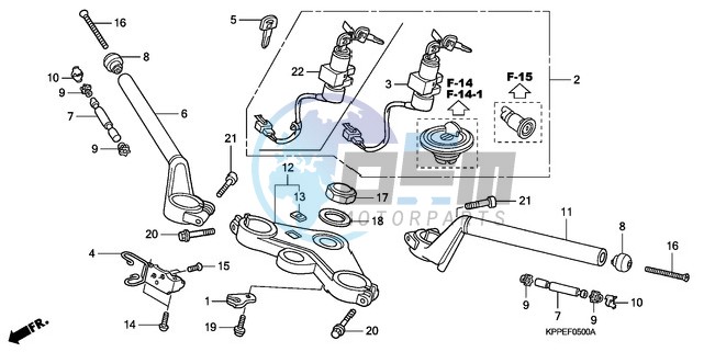 HANDLE PIPE/TOP BRIDGE