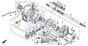 TRX250 RECON drawing REAR FINAL GEAR