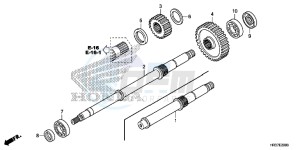 TRX420FM1G TRX420 Europe Direct - (ED) drawing FINAL SHAFT