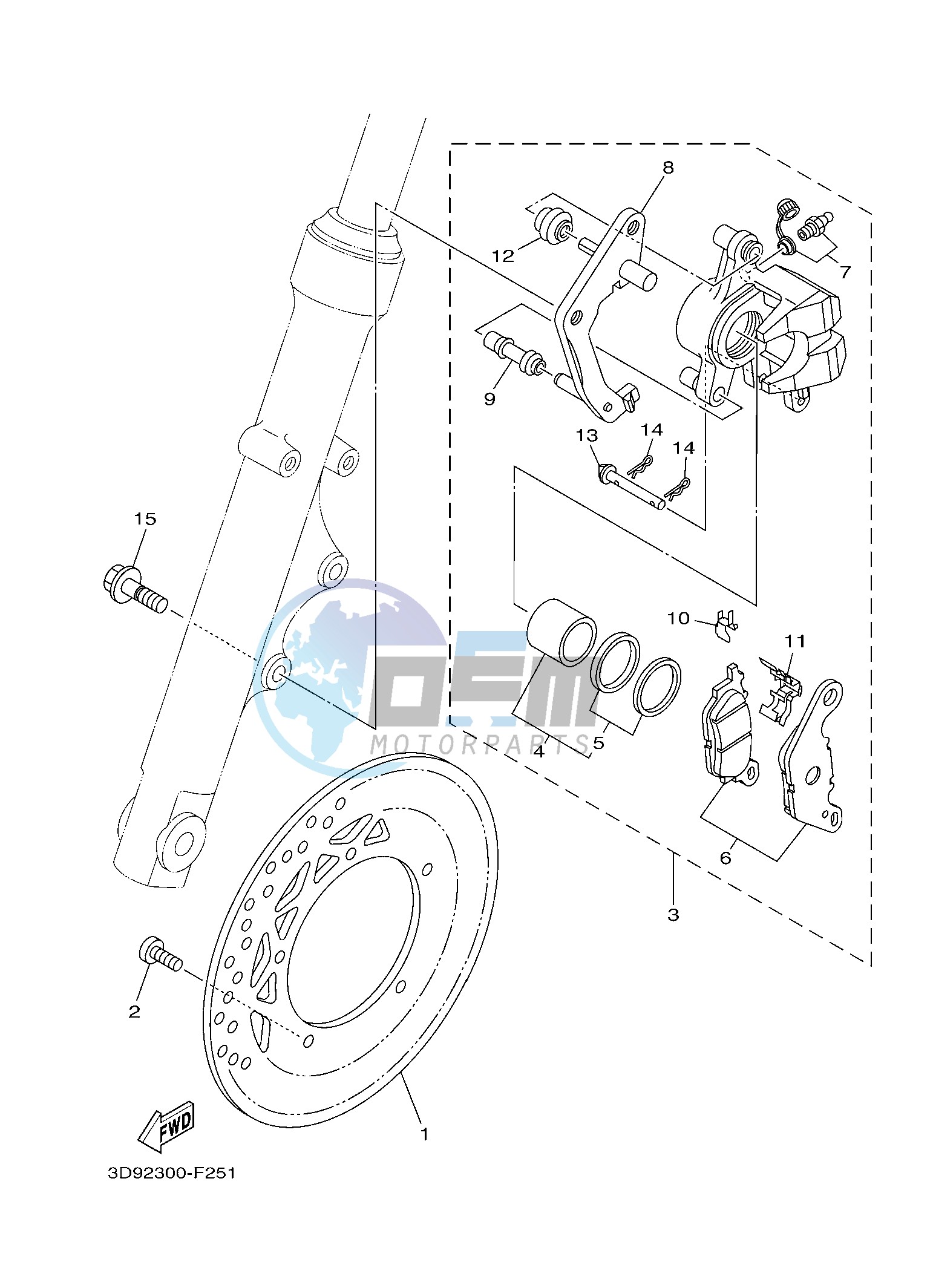 FRONT BRAKE CALIPER