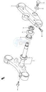 GSX600F (E28) Katana drawing STEERING STEM