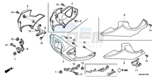 NC700XD NC700X 2ED drawing UNDER COWL