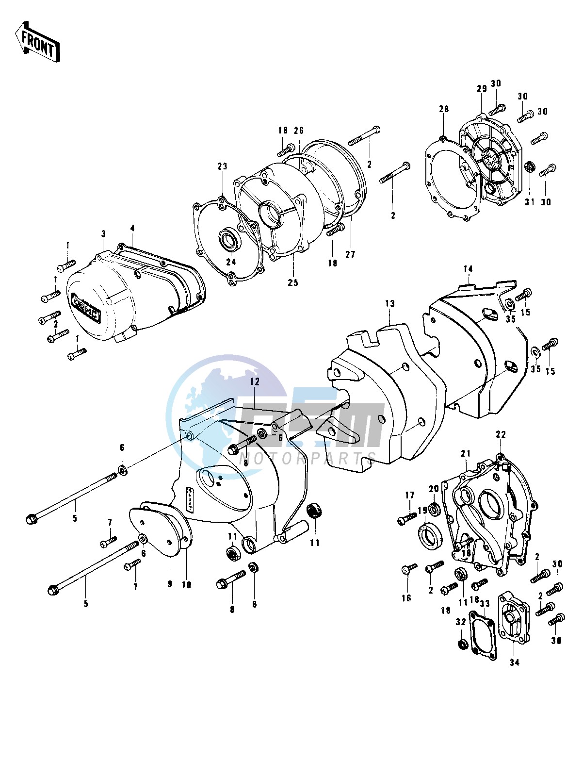 ENGINE COVERS -- 77-78 B1_B2- -