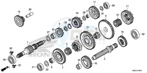 TRX420TE1H Europe Direct - (ED) drawing TRANSMISSION (TRX420FE1/FM1/FM2/TE1/TM1)