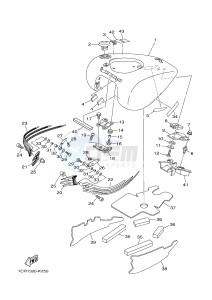 XV1900A MIDNIGHT STAR (1CR3) drawing FUEL TANK