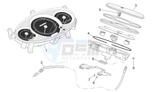 Leonardo 250-300 (eng. Minarelli) drawing Dashboard