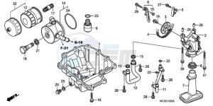 CBR600RAA UK - (E / ABS) drawing OIL PAN/OIL PUMP