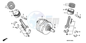 NT700VA F drawing CRANKSHAFT/PISTON