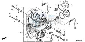 VFR1200XDC drawing HEADLIGHT