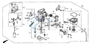 CRF230F drawing CARBURETOR