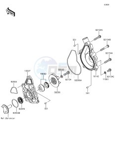 NINJA 650 EX650KHFA XX (EU ME A(FRICA) drawing Water Pump