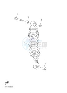 FZ1-S FZ1 FAZER 1000 (2DV1) drawing REAR SUSPENSION