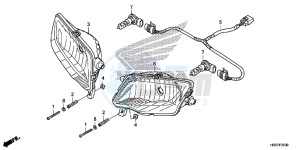 TRX420FM2G TRX420 ED drawing HEADLIGHT