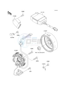 KLX 110 A (KLX110 MONSTER ENERGY) (A6F-A9FA) A9F drawing GENERATOR