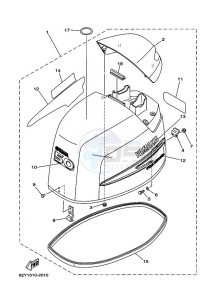 F50DETL drawing TOP-COWLING