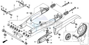 NV750C2 drawing SWINGARM