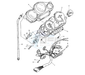 YZF R 750 drawing METER