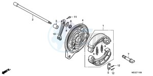 VT750CA9 Korea - (KO / ST) drawing REAR BRAKE PANEL