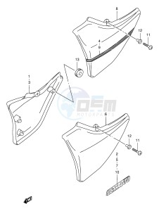 GSX400 (E30) drawing FRAME COVER