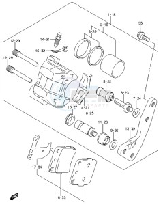 LT-Z400 drawing FRONT CALIPER