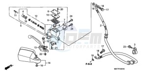 XL1000VA9 Ireland - (EK / ABS) drawing FR. BRAKE MASTER CYLINDER (XL1000VA)