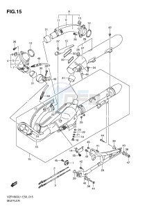 VZR1800 (E50) INTRUDER drawing MUFFLER