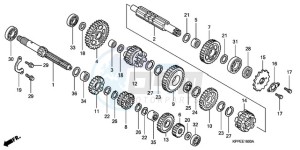 CBR125RWA Australia - (U / WH) drawing TRANSMISSION