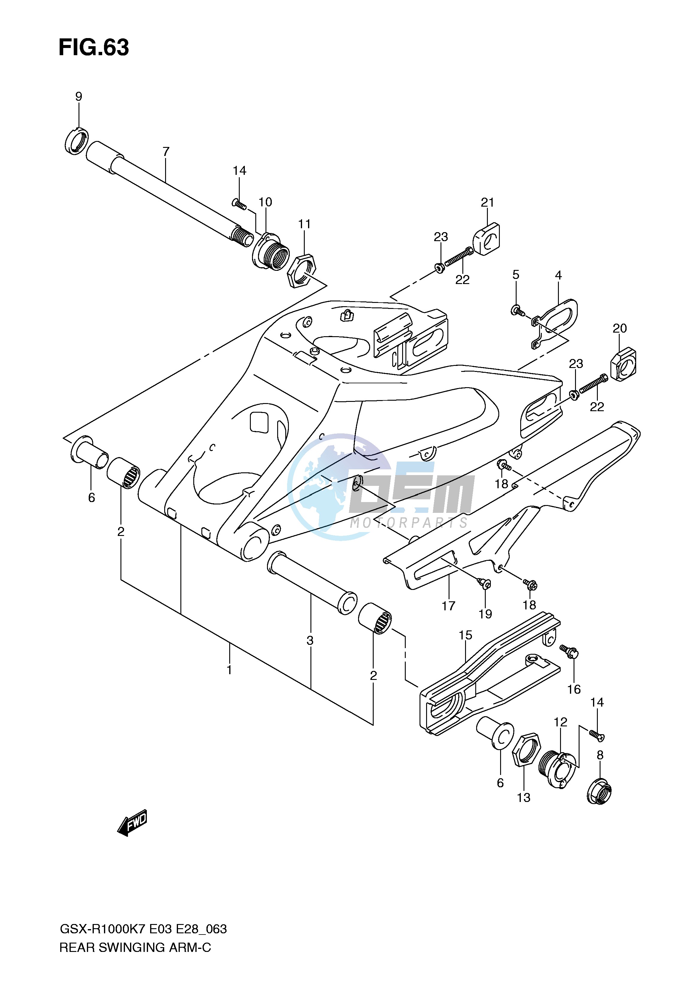 REAR SWINGING ARM