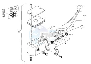 ROADSTER 125 drawing FRONT MASTER CYLINDER