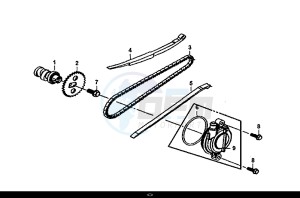 MIO 50I (45 KM/H) (FS05W1-EU) (E4) (L8-M0) drawing CAM SHAFT CYL. HEAD L. SIDE COVER