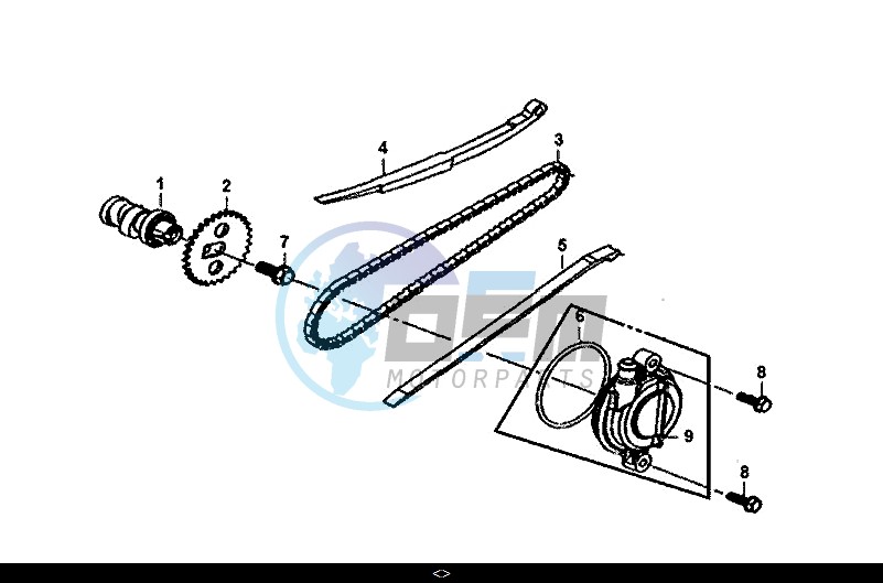 CAM SHAFT CYL. HEAD L. SIDE COVER