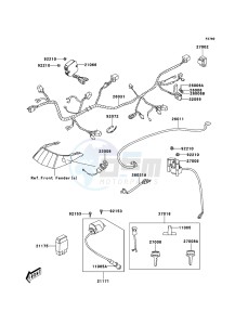 KVF300 KVF300CDF EU drawing Chassis Electrical Equipment