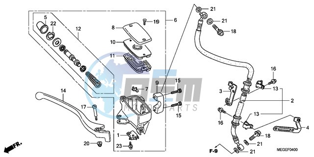 FRONT BRAKE MASTER CYLINDER