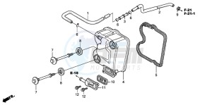 FES150 125 PANTHEON drawing CYLINDER HEAD COVER