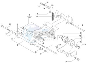 Fly 50 4t drawing Swinging arm